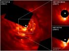 哈勃望远镜直接拍摄到一颗行星以非常规方式形成的证据